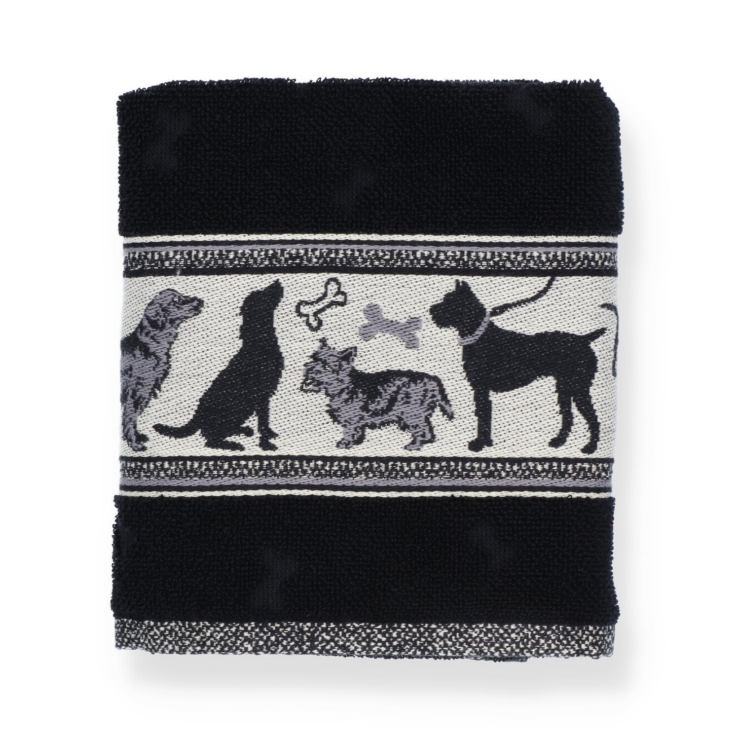 Bunzlau Castle Keukendoek - Hond Zwart