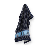 Bunzlau Castle Keukendoek - Boot Donkerblauw