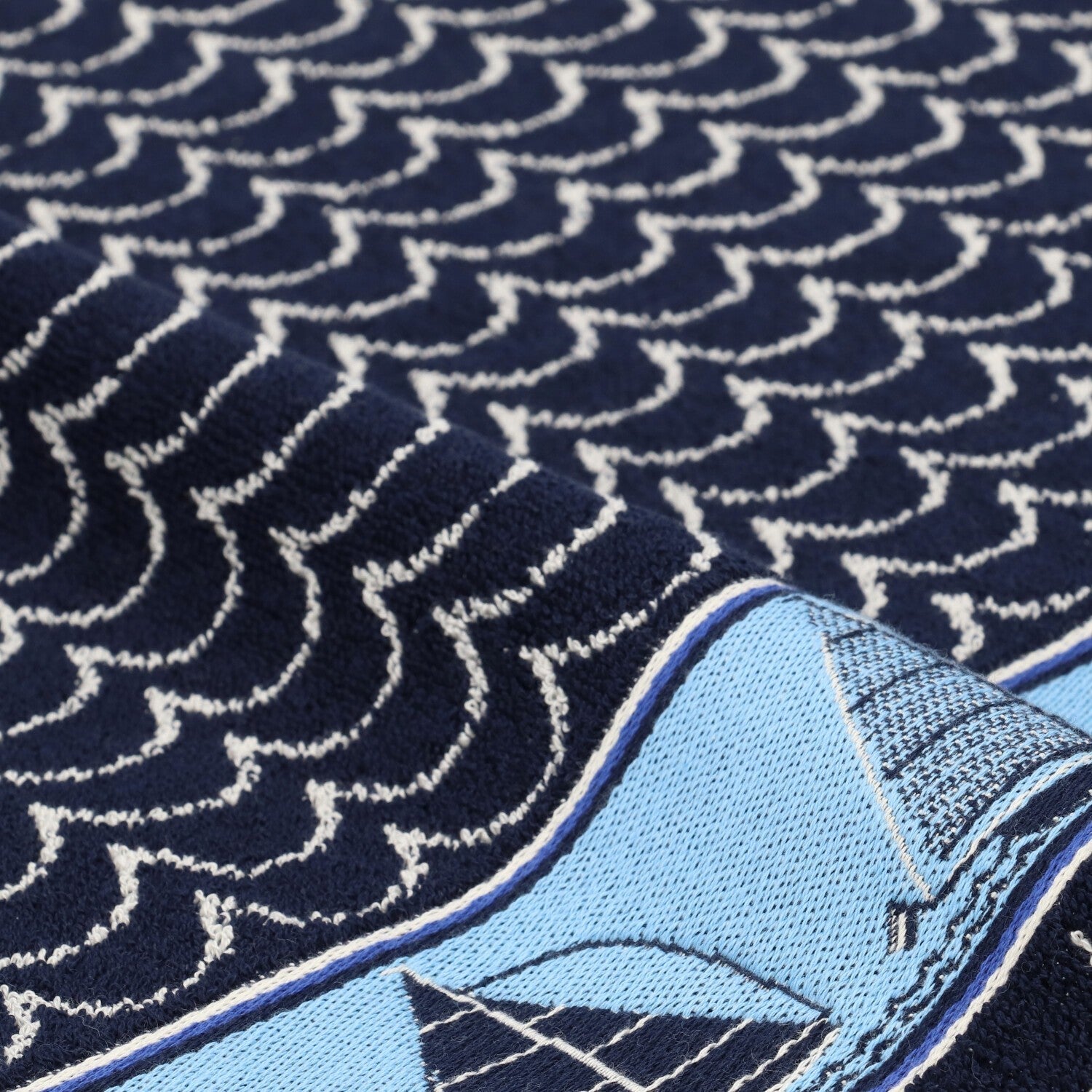 Bunzlau Castle Keukendoek - Boot Donkerblauw