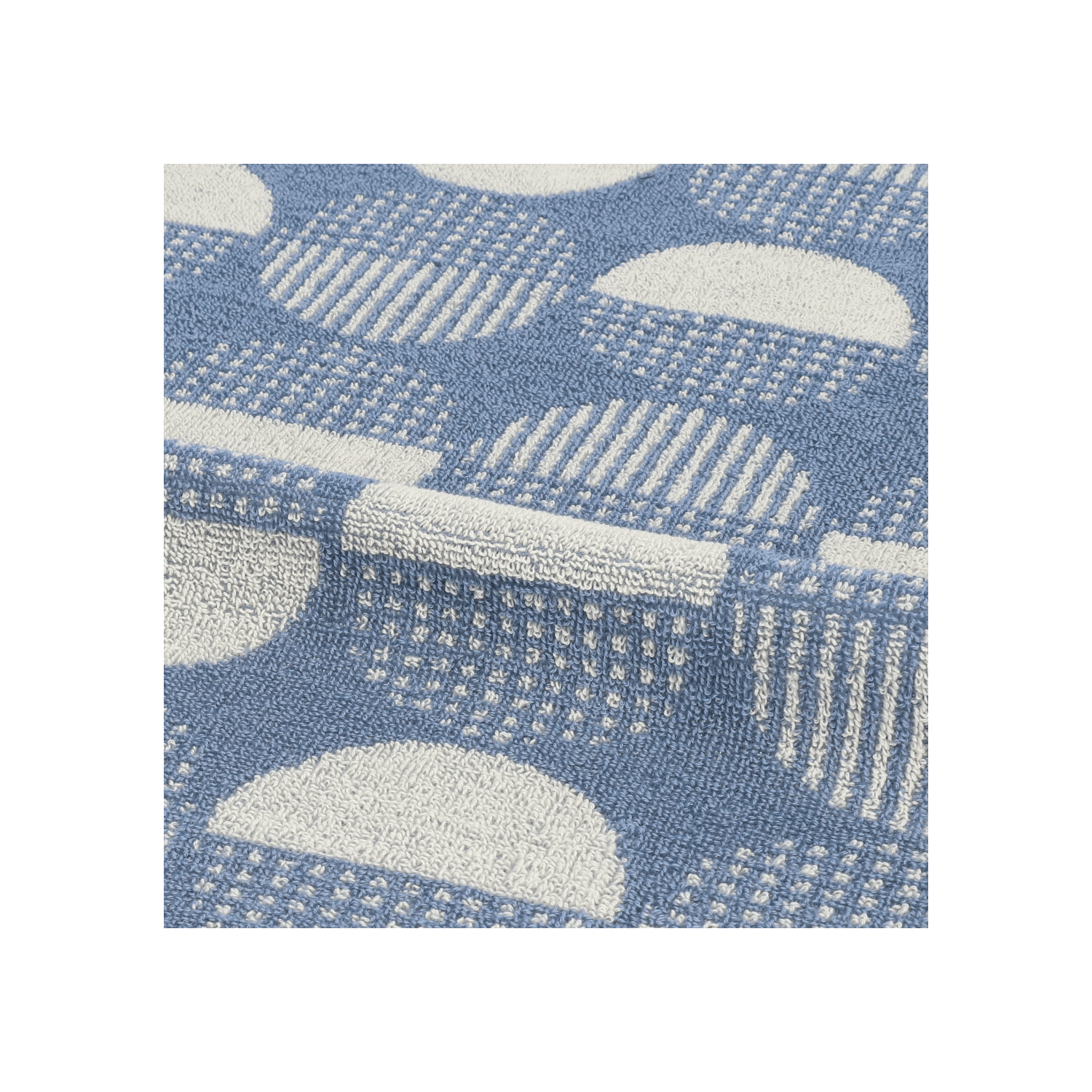 Bunzlau Castle Keukendoek - Dots Grijs-Blauw