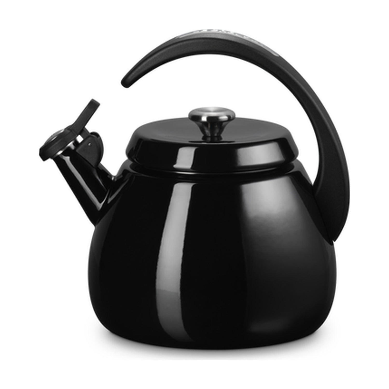 Le Creuset Cloche Fluitketel Ebbenzwart - 2,1 liter op witte achtergrond