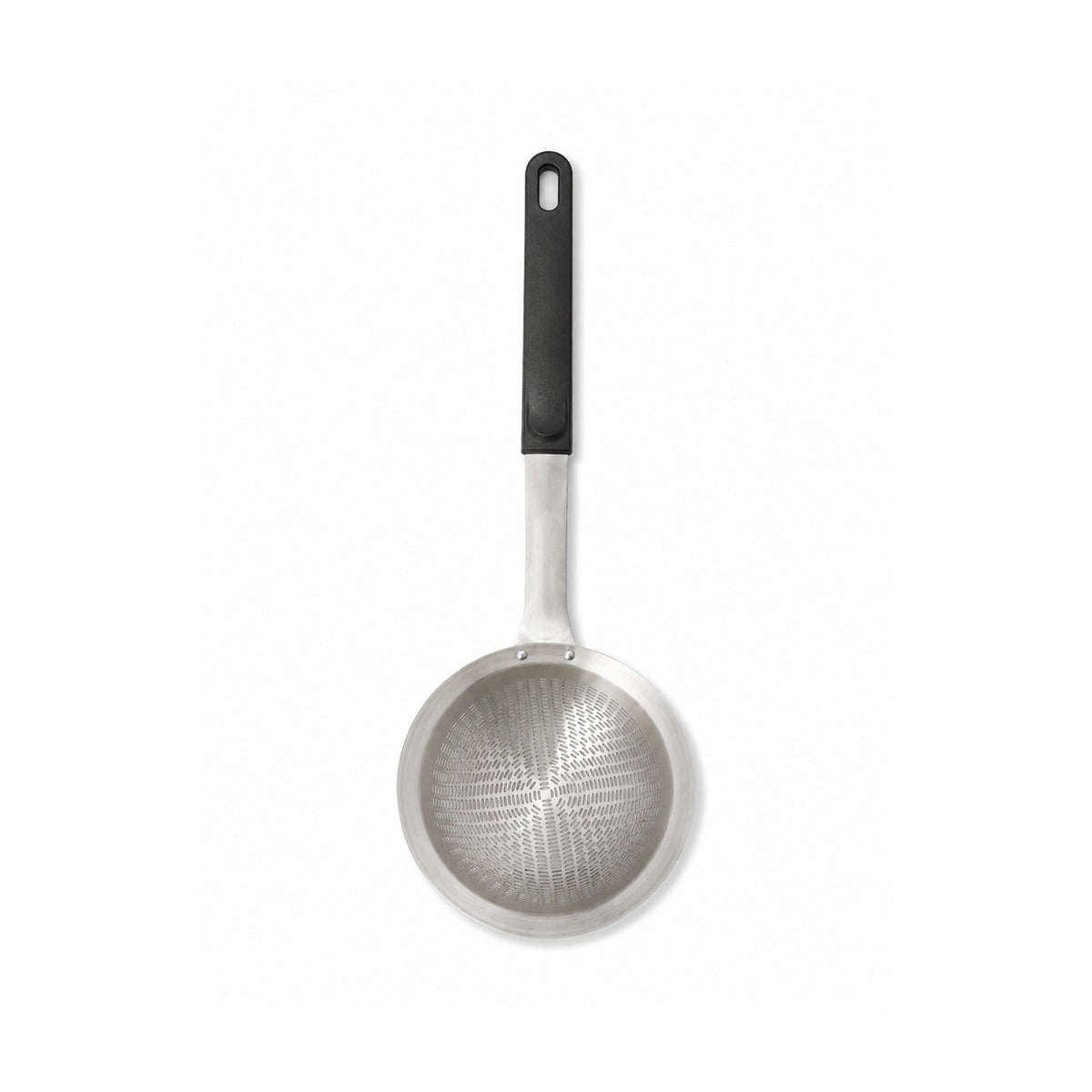 Woerdman Frituurzeef RVS/Zwart - 35 cm op witte achtergrond