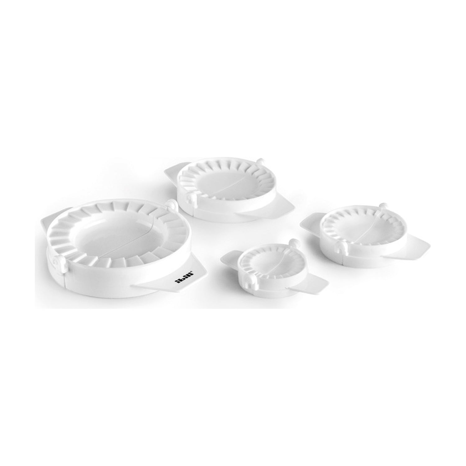 Ibili Dumpling Maker - 4 stuks op witte achtergrond