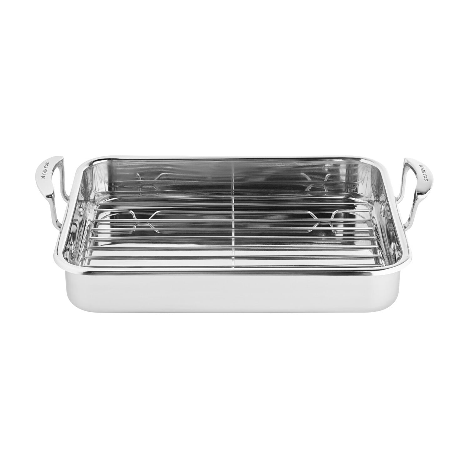 Scanpan Impact Braadslede RVS - 42 x 26 cm, detailfoto