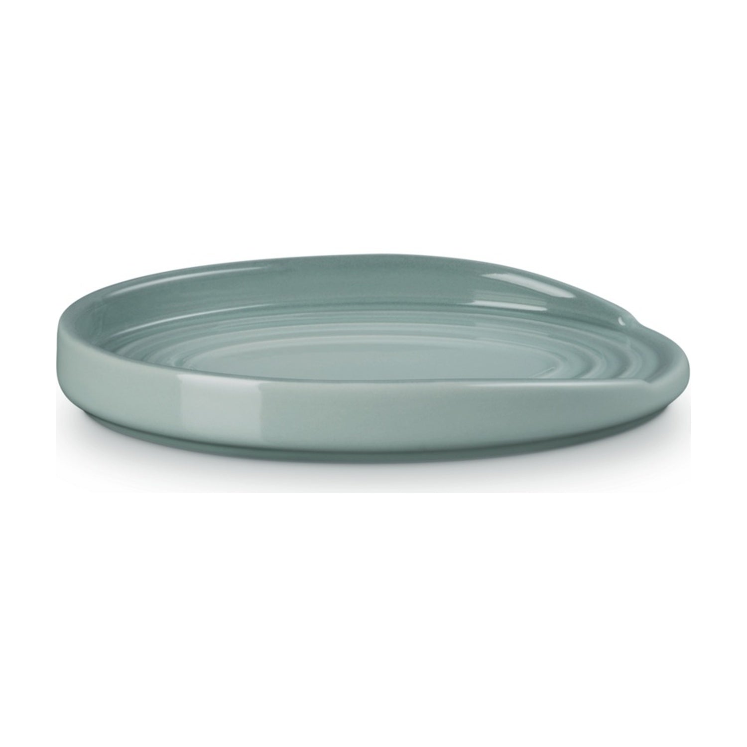 Le Creuset Lepelhouder Ovaal Sea Salt - 15 cm op witte achtergrond