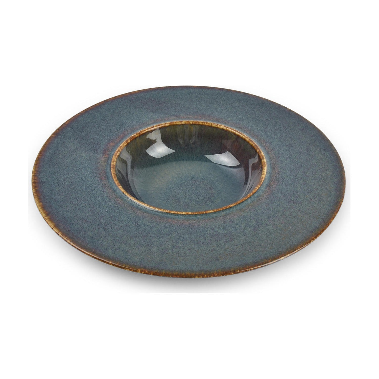 BonBistro Cirro Diep Bord Groen - 24 x 11 x 4 cm op witte achtergrond