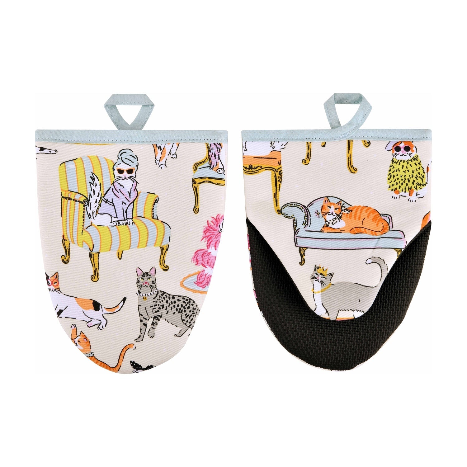 Ulster Weavers Ovenwantjes - Cool Cats op witte achtergrond