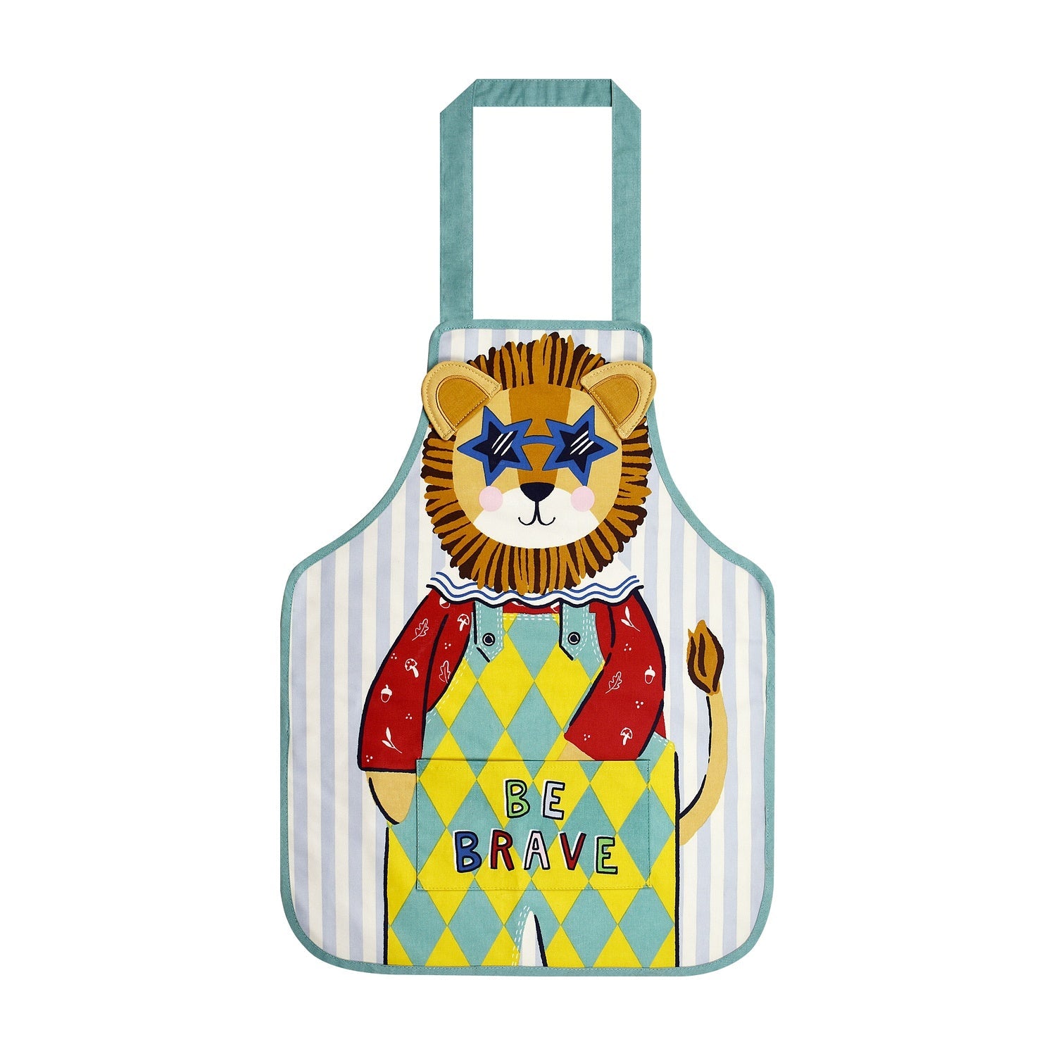 Ulster Weavers Kinderschort - Leon Lion op witte achtergrond