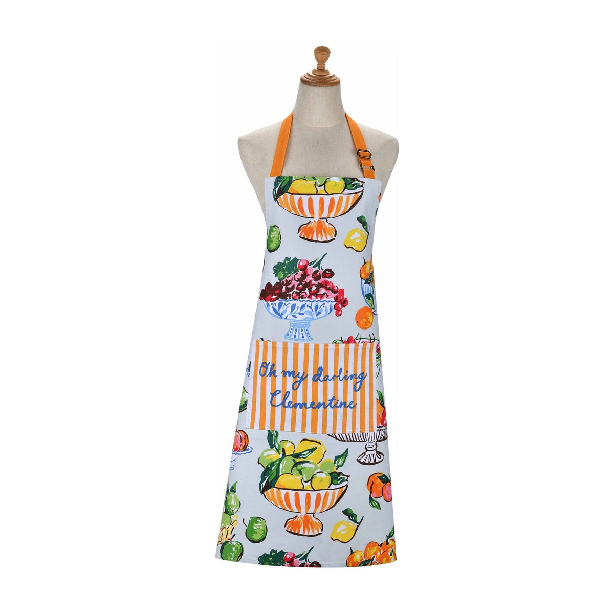 Ulster Weavers Keukenschort Katoen - Summer Fruits op witte achtergrond