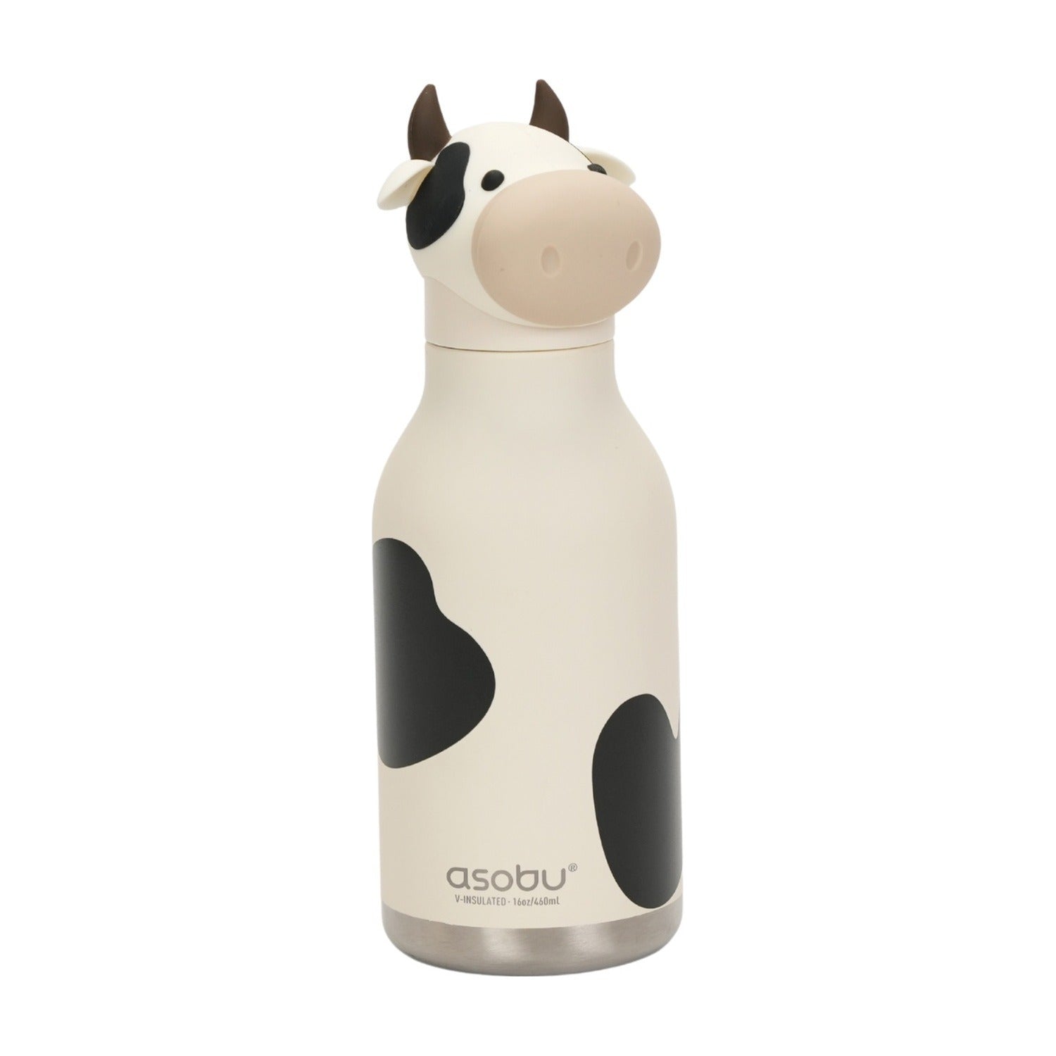 Asobu Bestie Thermosfles Koe - 470 ml op witte achtergrond