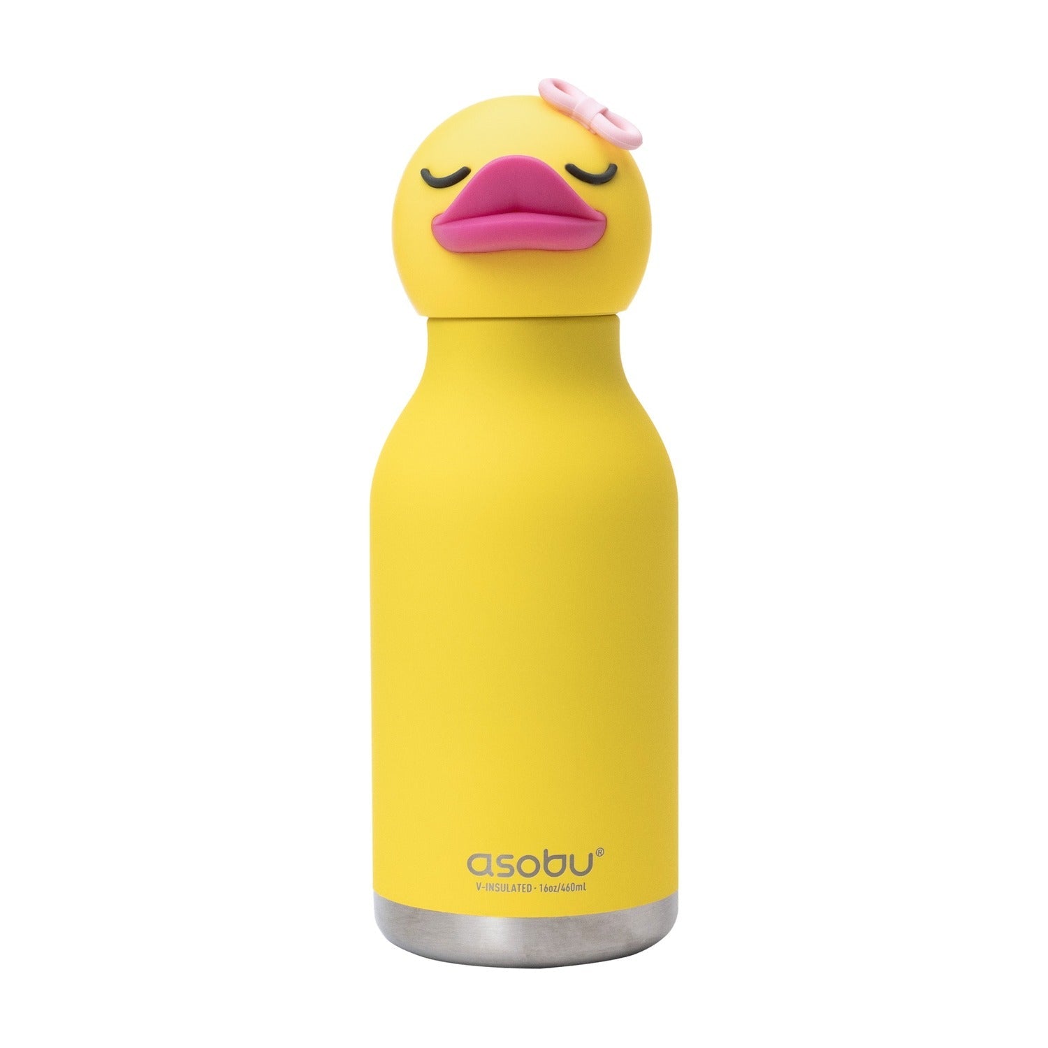 Asobu Bestie Thermosfles Eend - 470 ml op witte achtergrond