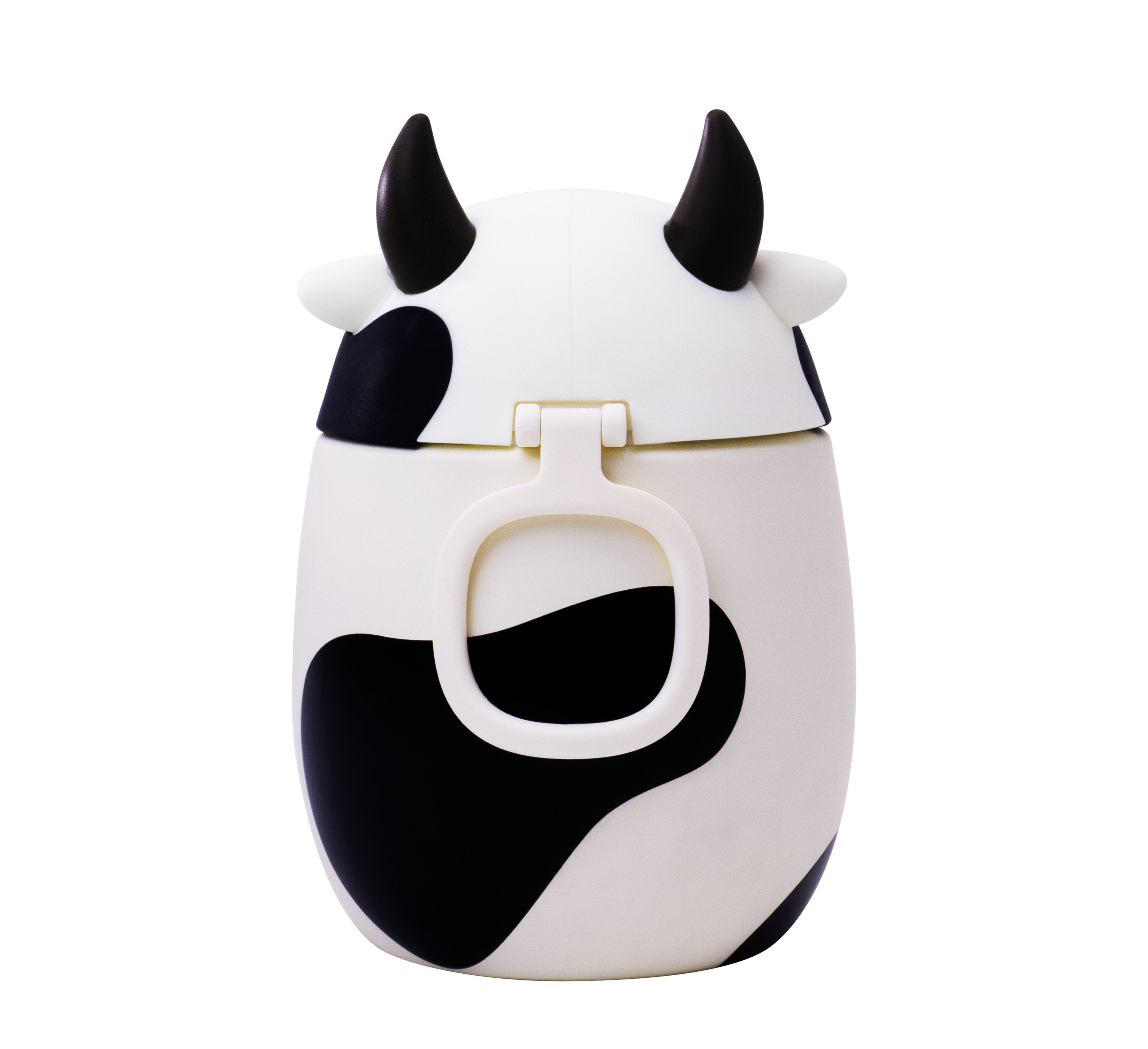 Asobu Voedselpot Koe - 590 ml op witte achtergrond, andere hoek