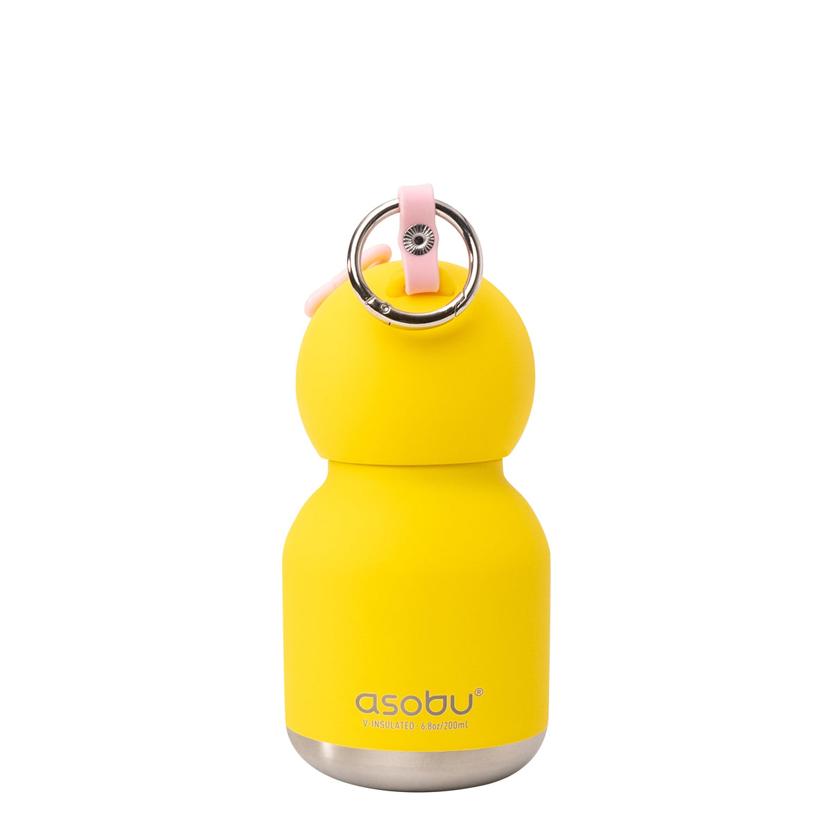 Asobu Mini Bestie Thermosfles Eend - 200 ml op witte achtergrond, andere hoek