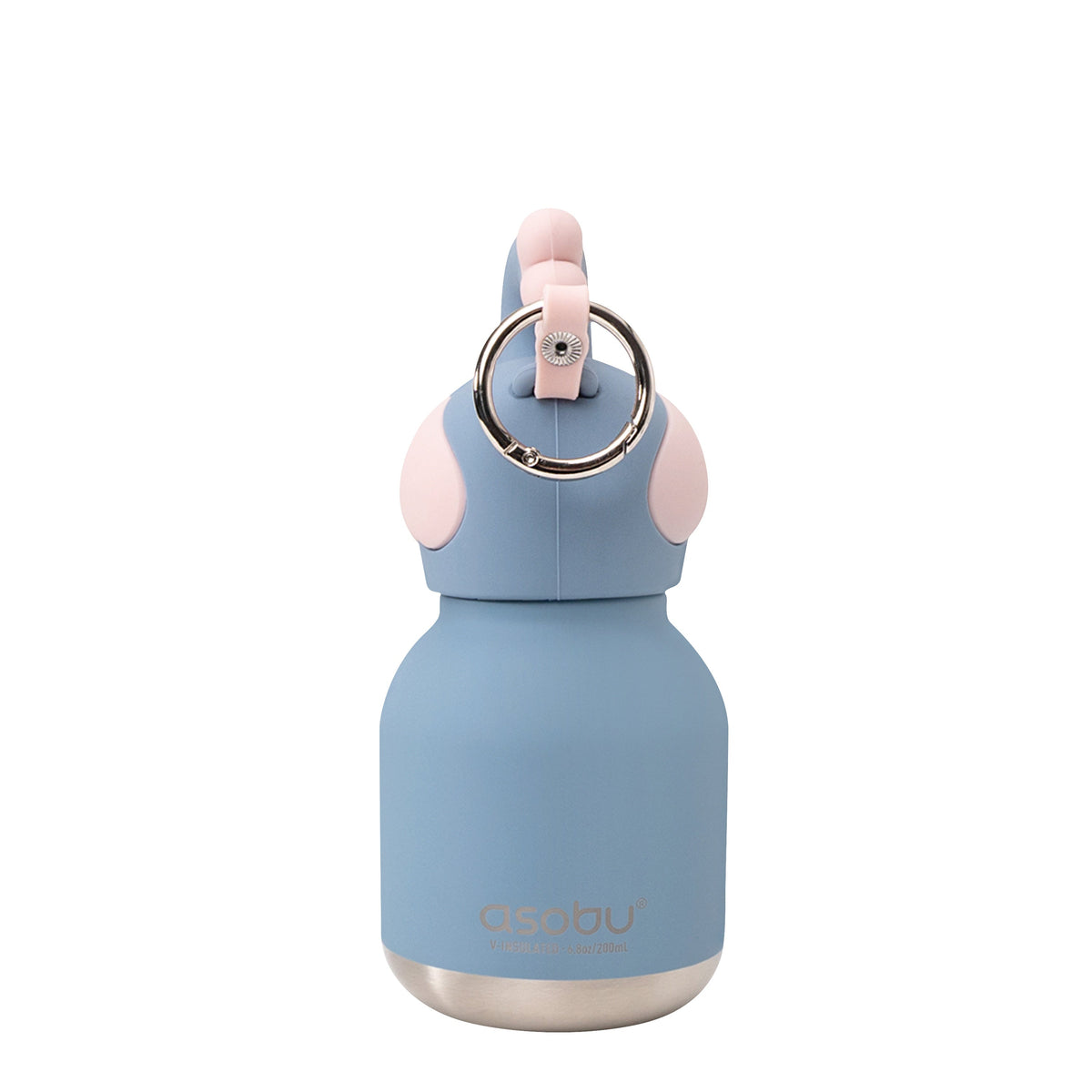 Asobu Mini Bestie Thermosfles Olifant - 200 ml op witte achtergrond, andere hoek