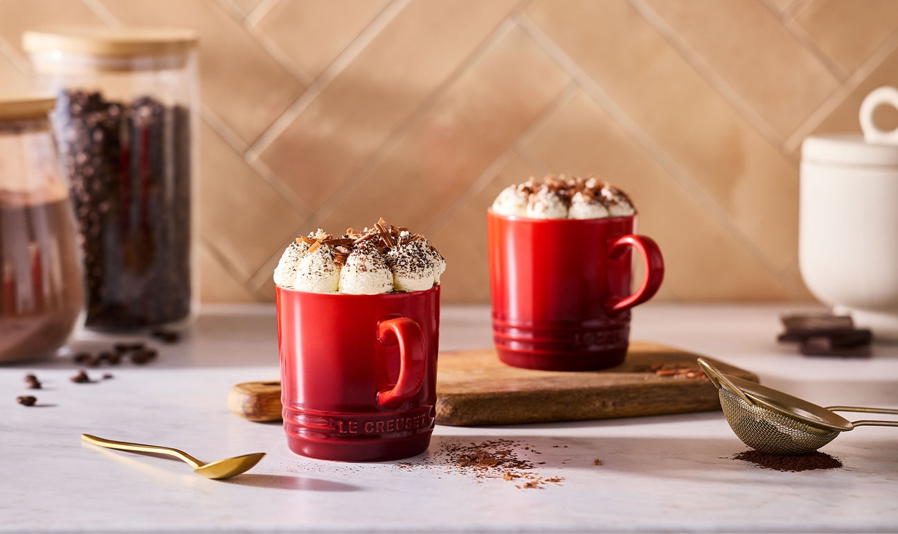 Le Creuset Koffiebeker Oranjerood - 200 ml
