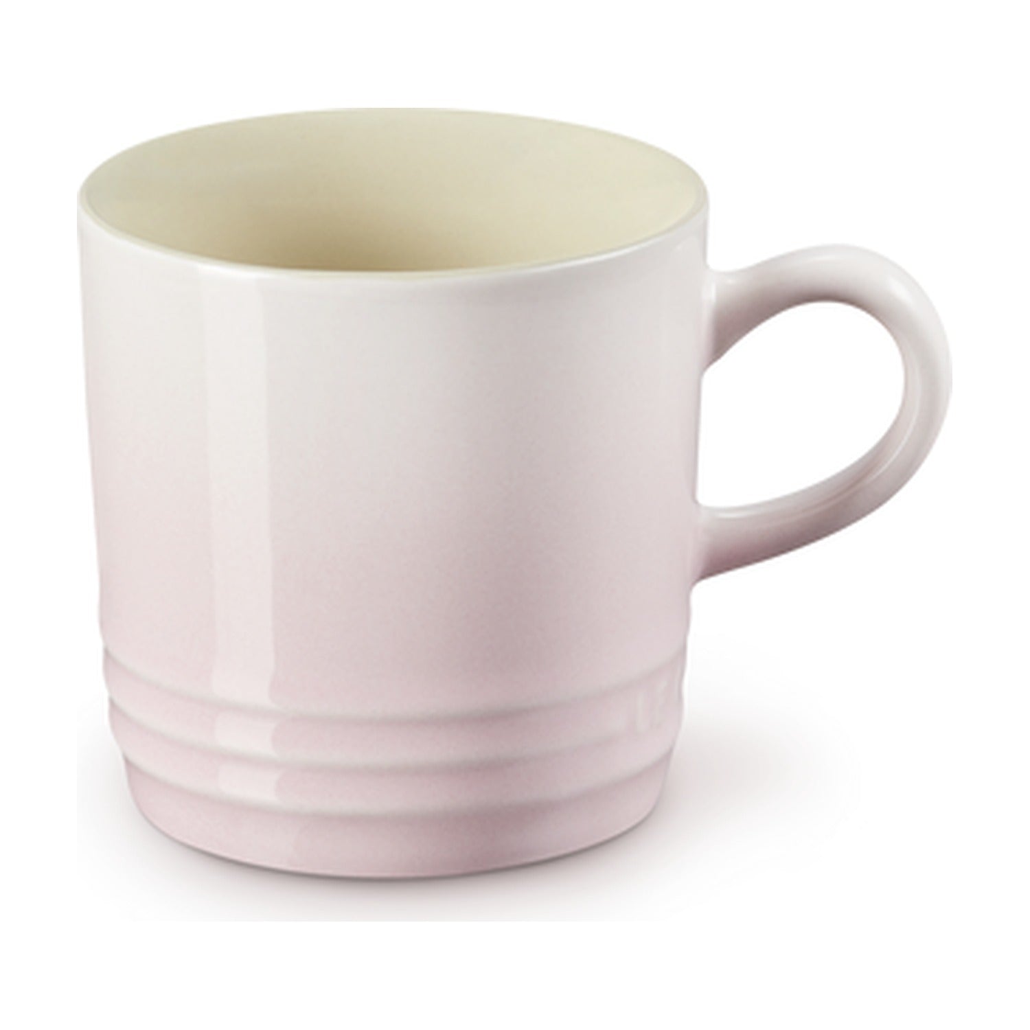 Le Creuset Koffiebeker Shell Pink - 200 ml op witte achtergrond