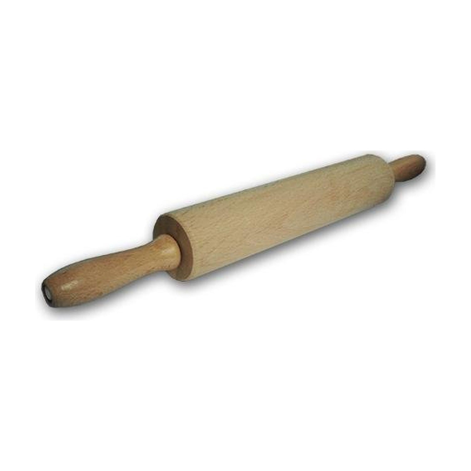 Eppicotispai Houten Deegroller met Handvatten - 40 cm op witte achtergrond
