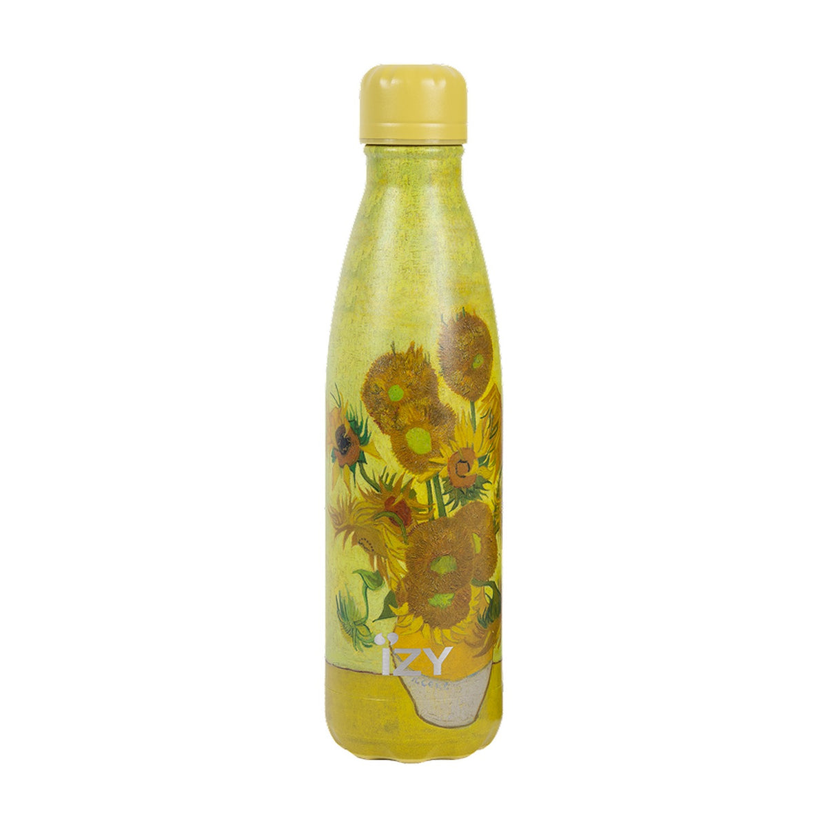 IZY Thermosfles Zonnebloem Van Gogh - 500 ml op witte achtergrond