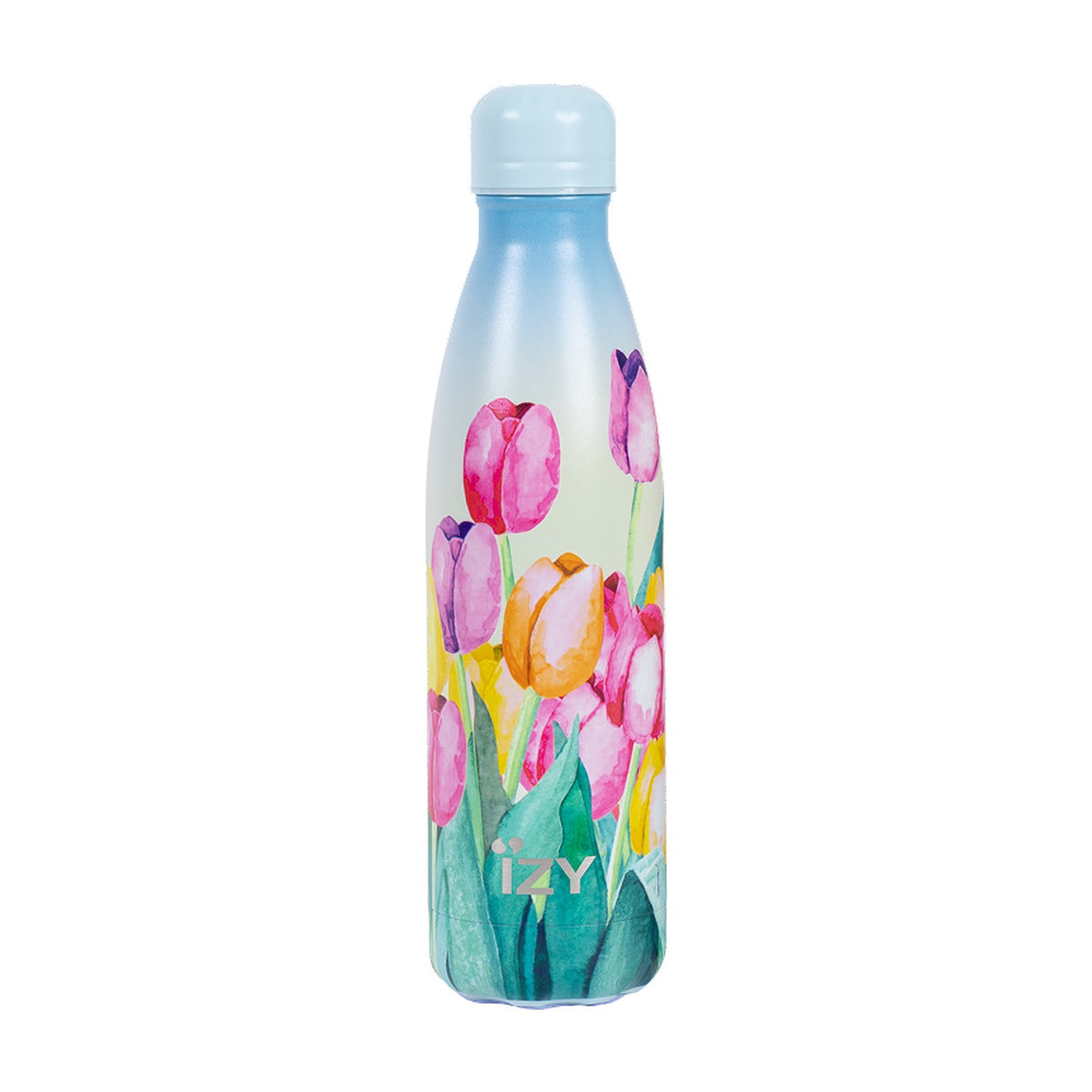 IZY Thermosfles Tulpenveld - 500 ml op witte achtergrond