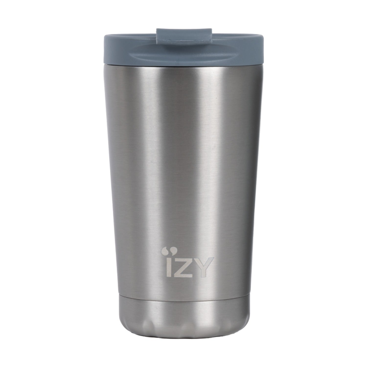 IZY Thermosbeker Zilver - 350 ml op witte achtergrond