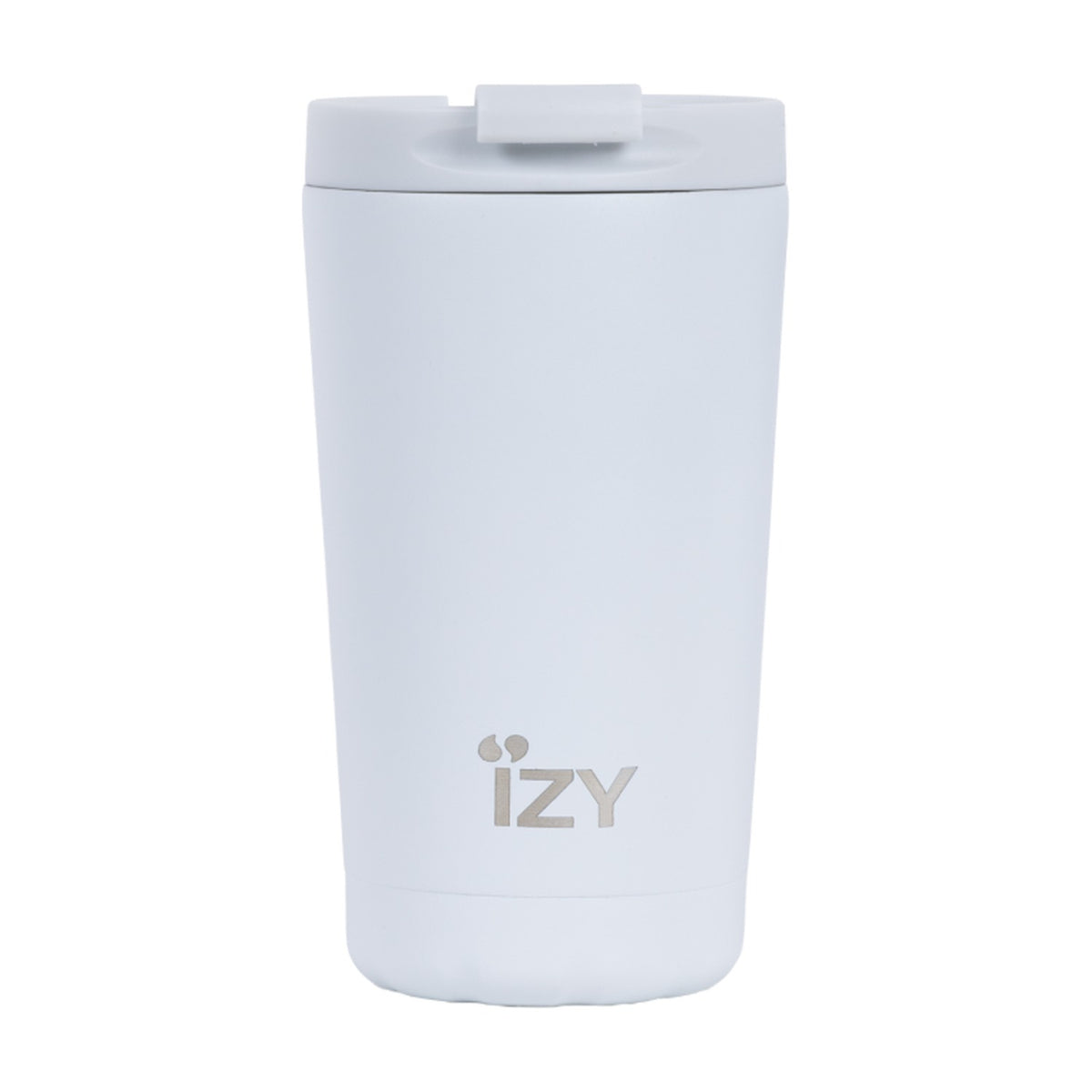 IZY Thermosbeker Mat Wit - 350 ml op witte achtergrond