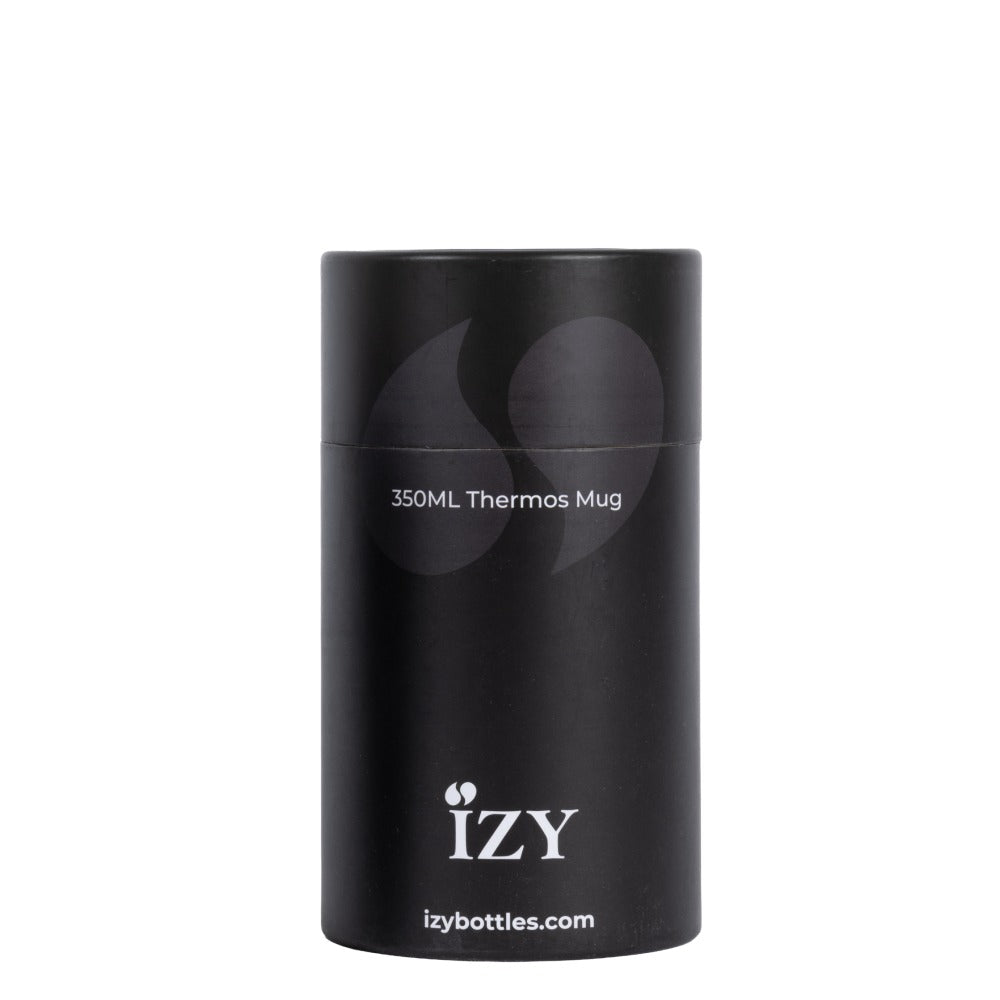 Verpakking van de IZY Thermosbeker Mat Zwart - 350 ml