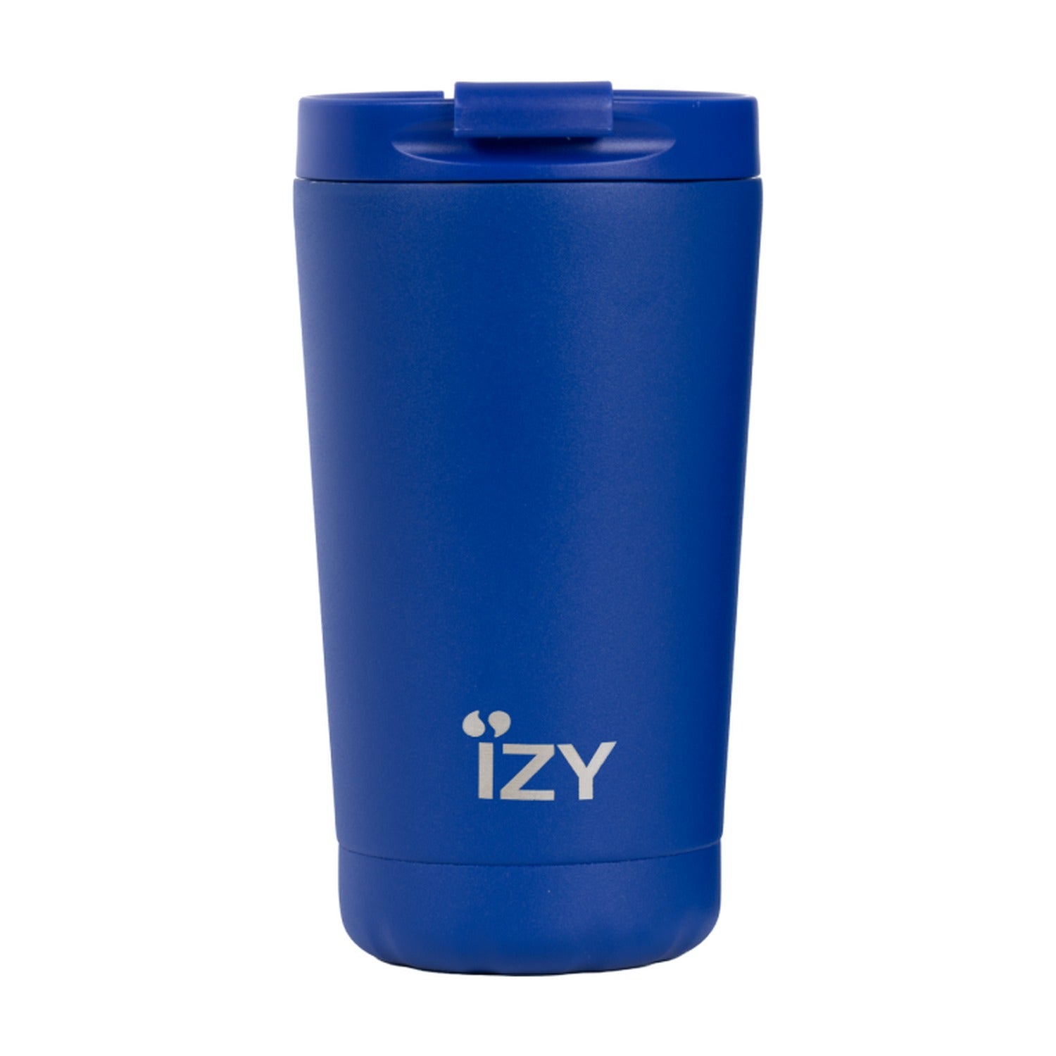 IZY Thermosbeker Blauw - 350 ml op witte achtergrond