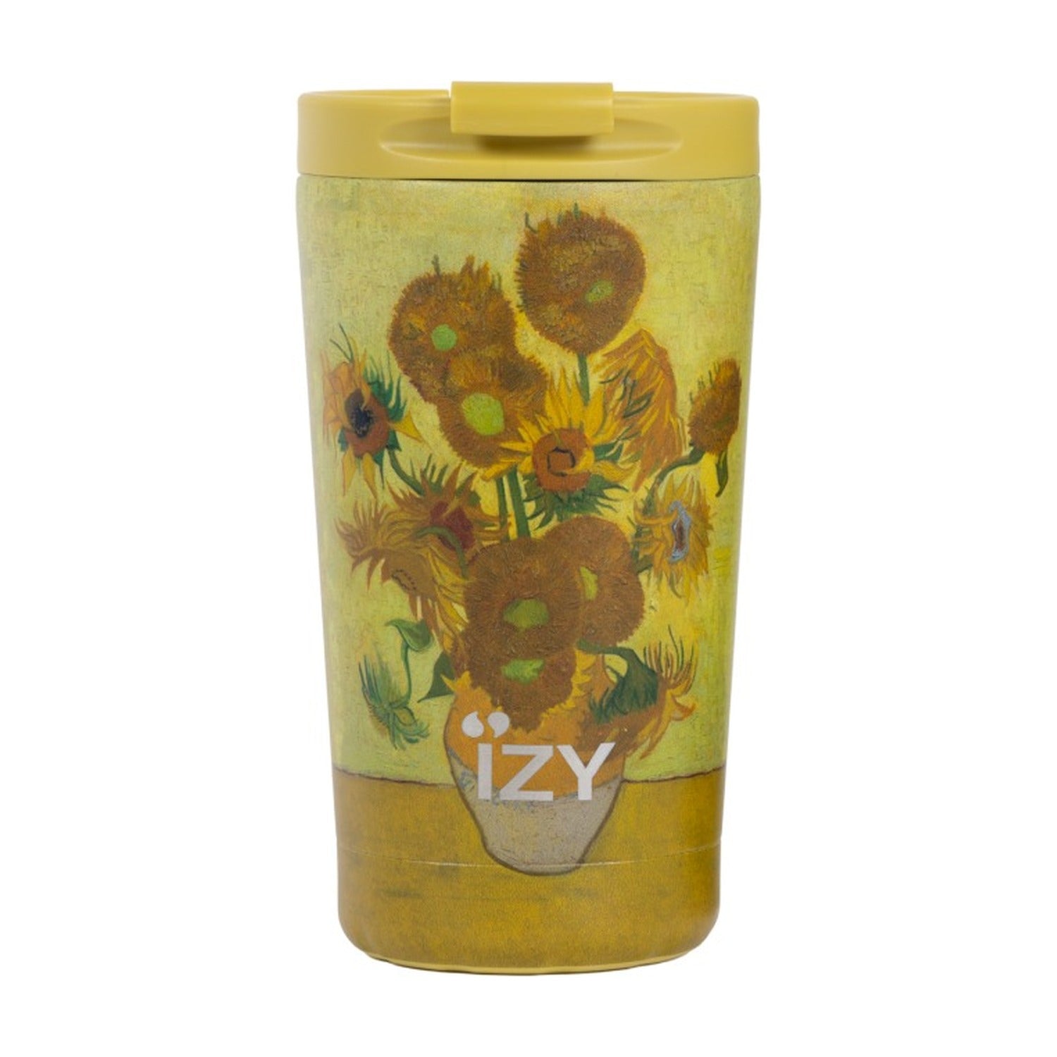 IZY Thermosbeker Zonnebloem Van Gogh 350 ml op witte achtergrond