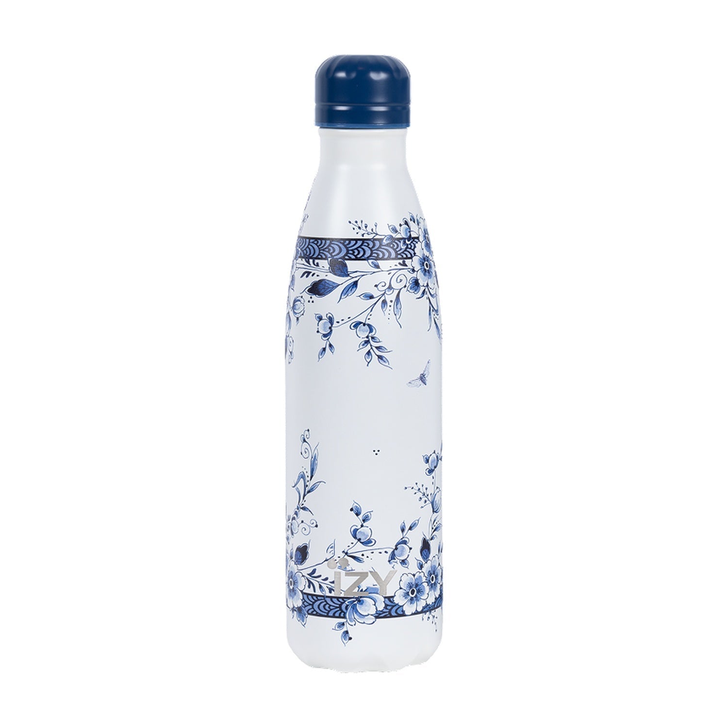 IZY Thermosfles Heinen Delfts Blauw x Faience - 500 ml op witte achtergrond