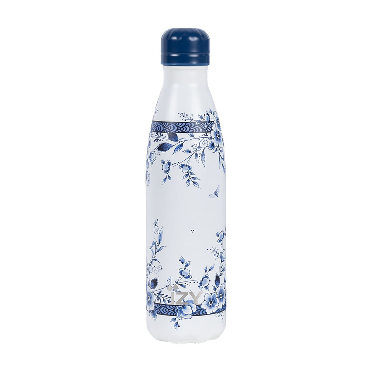 IZY Thermosfles Heinen Delfts Blauw x Faience - 500 ml op witte achtergrond
