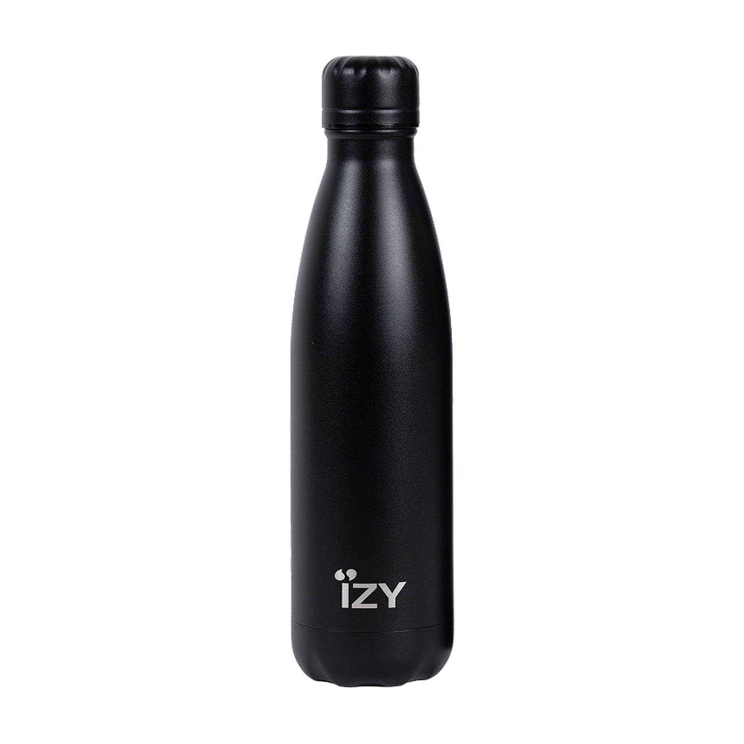 IZY Thermosfles Original Zwart - 500 ml op witte achtergrond