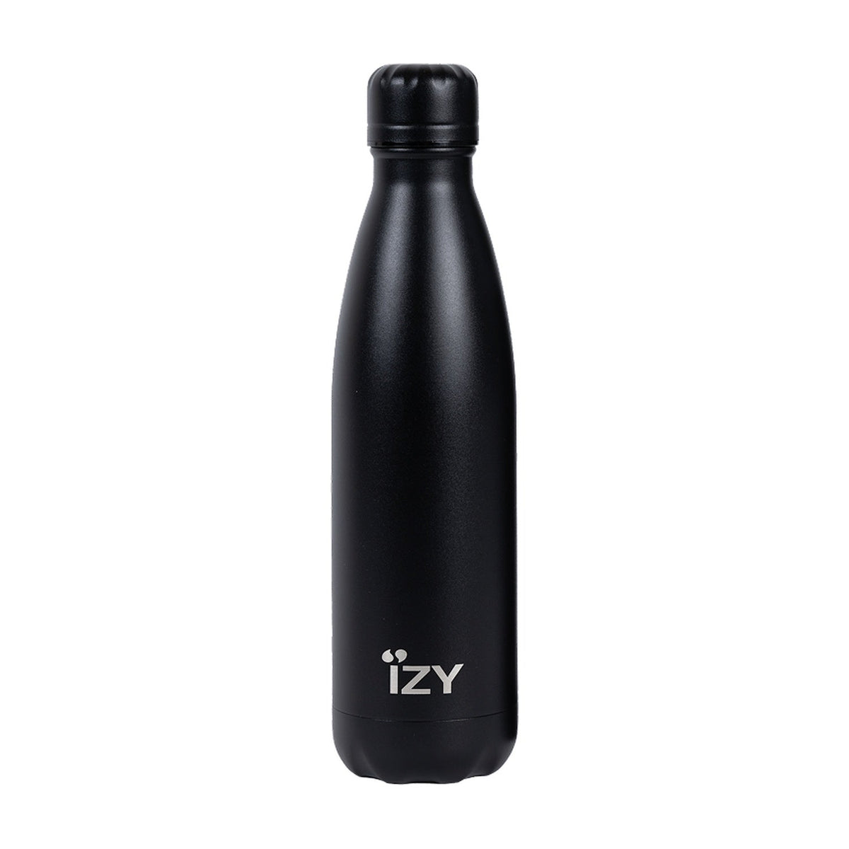IZY Thermosfles Original Zwart - 500 ml op witte achtergrond