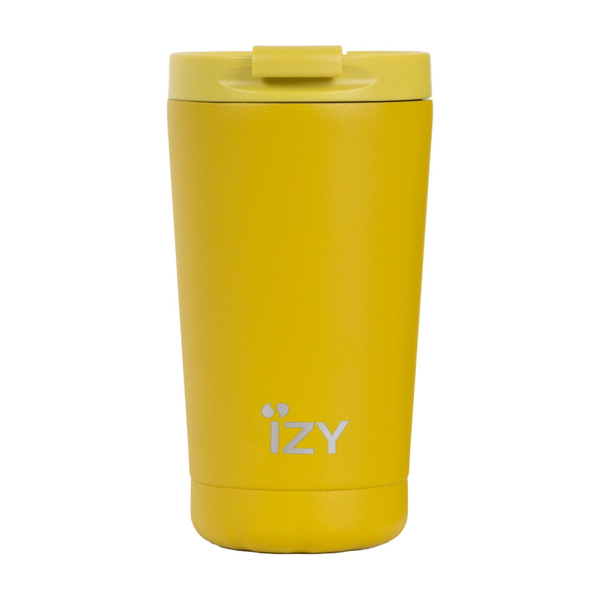IZY Thermosbeker Original Geel - 350 ml op witte achtergrond