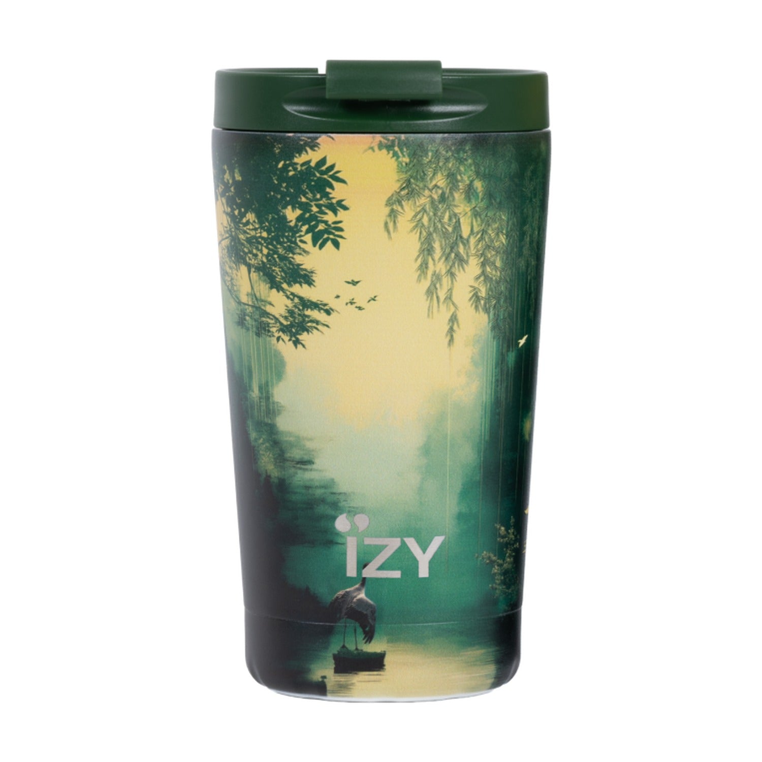 IZY Thermosbeker Bamboo Glow op witte achtergrond