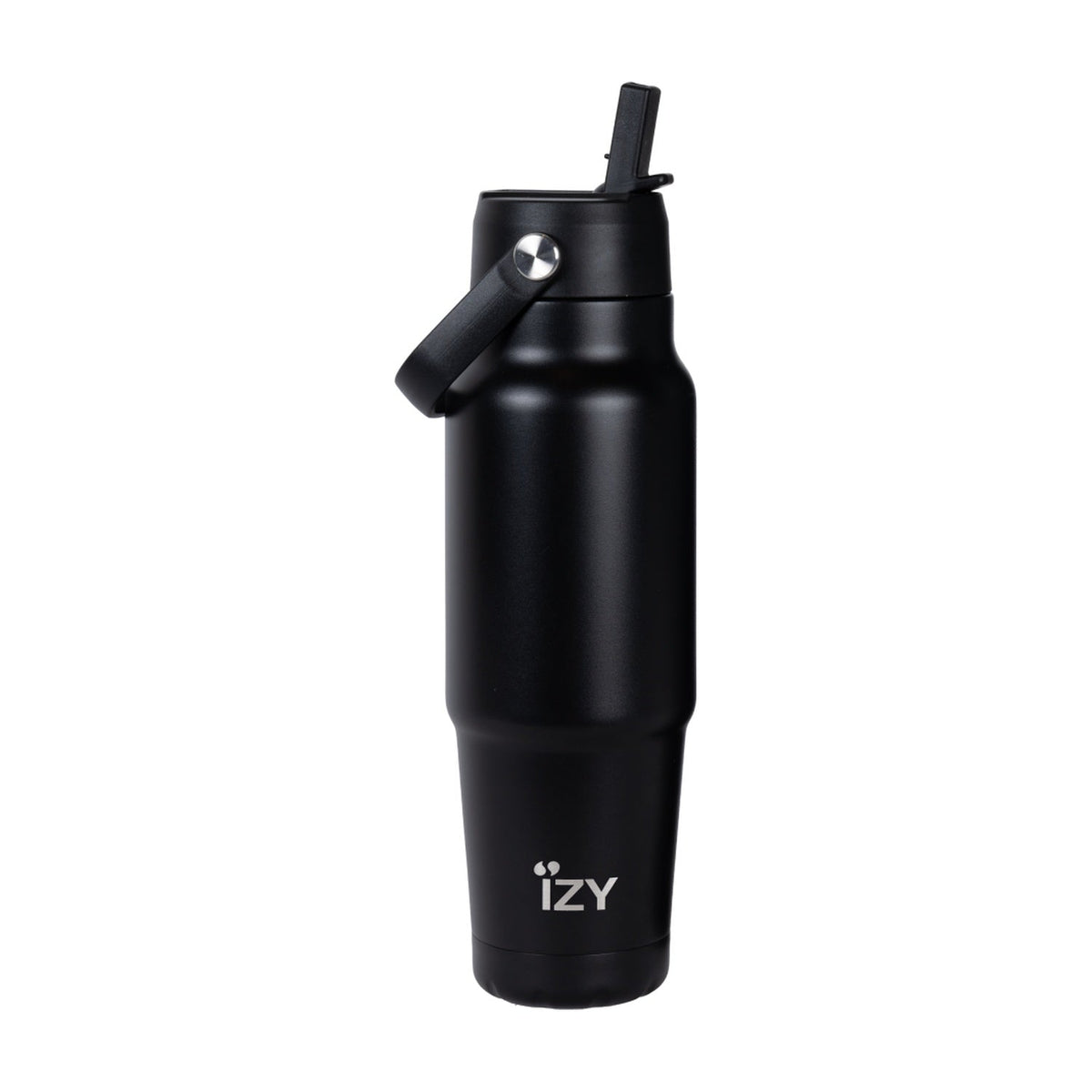 IZY Travel Bottle Original Zwart - 900 ml op witte achtergrond