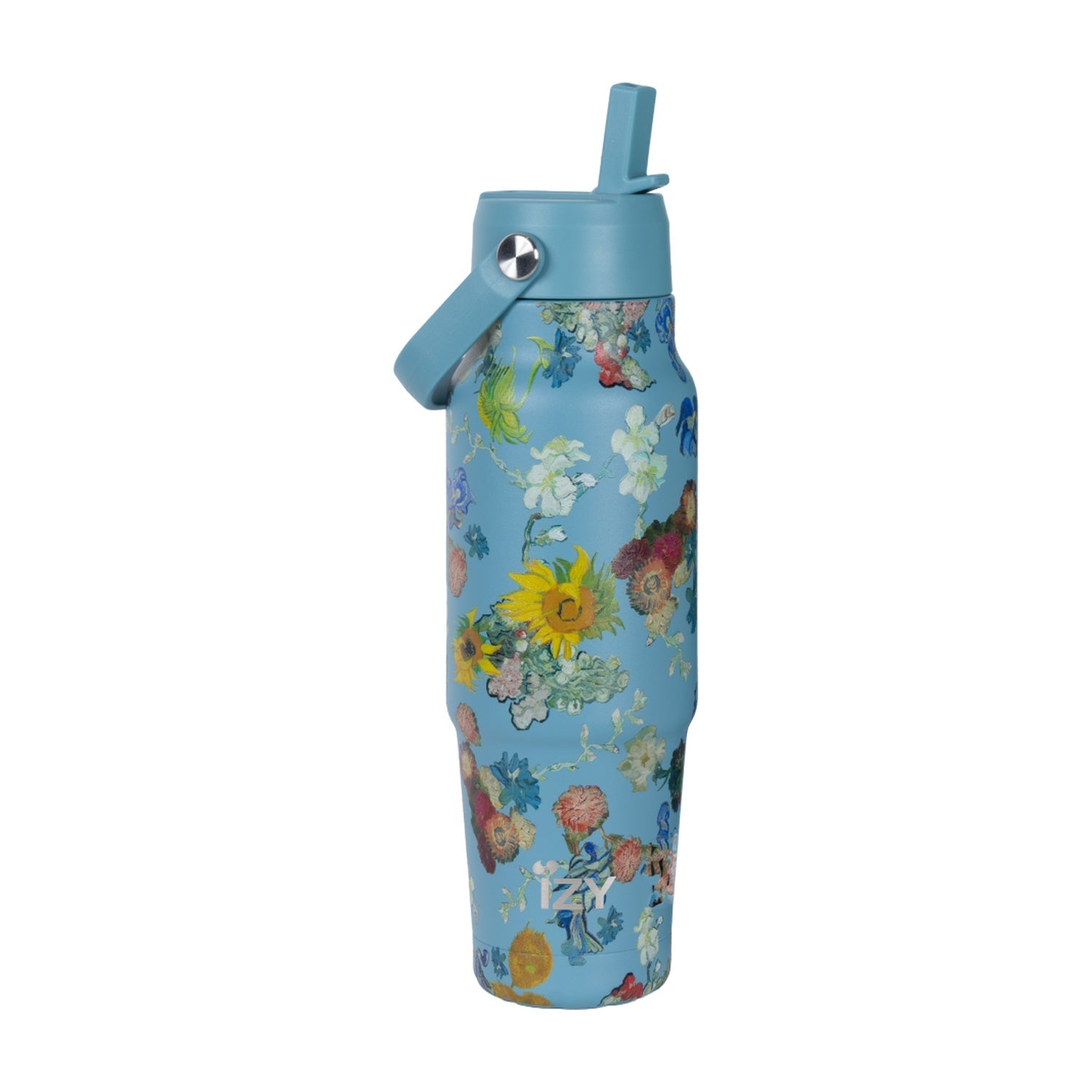 IZY Travel Bottle Vincent's flowers - 900 ml op witte achtergrond