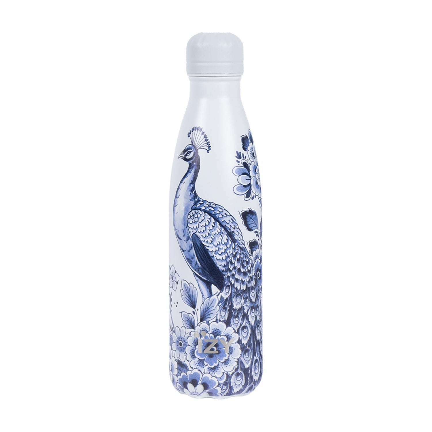 IZY Thermosfles Peacock - 500 ml op witte achtergrond