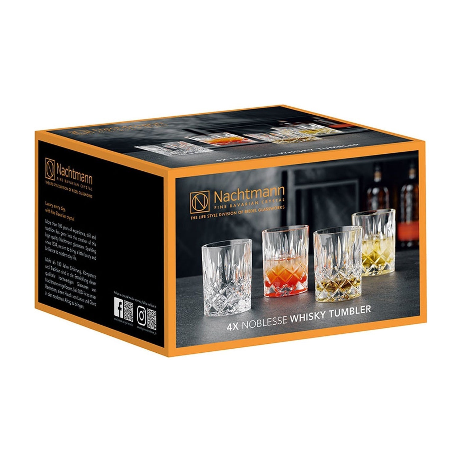 Nachtmann Noblesse Whiskyglazen 4 stuks - 295 ml, detailfoto