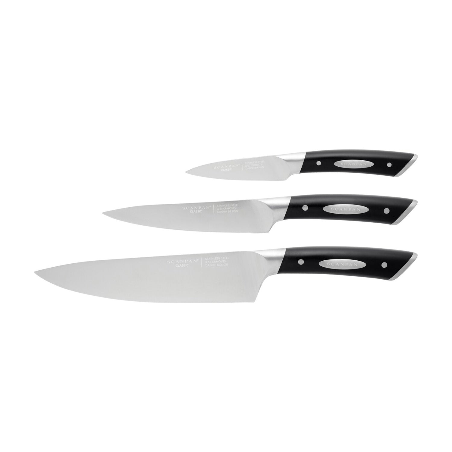 Scanpan Classic Messenset 3-delig op witte achtergrond