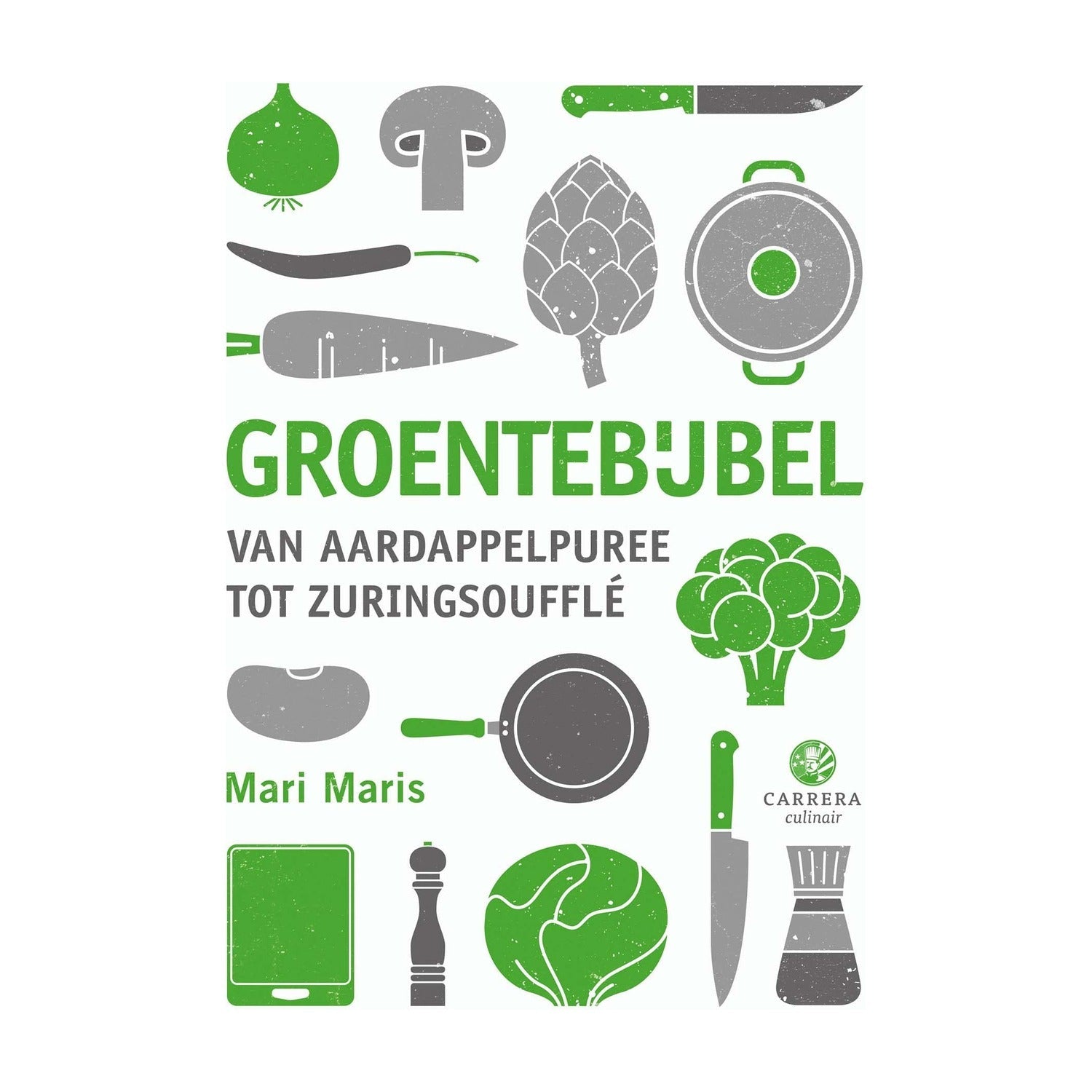 Groentebijbel op witte achtergrond