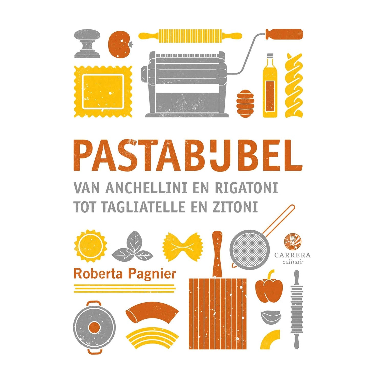Pastabijbel op witte achtergrond