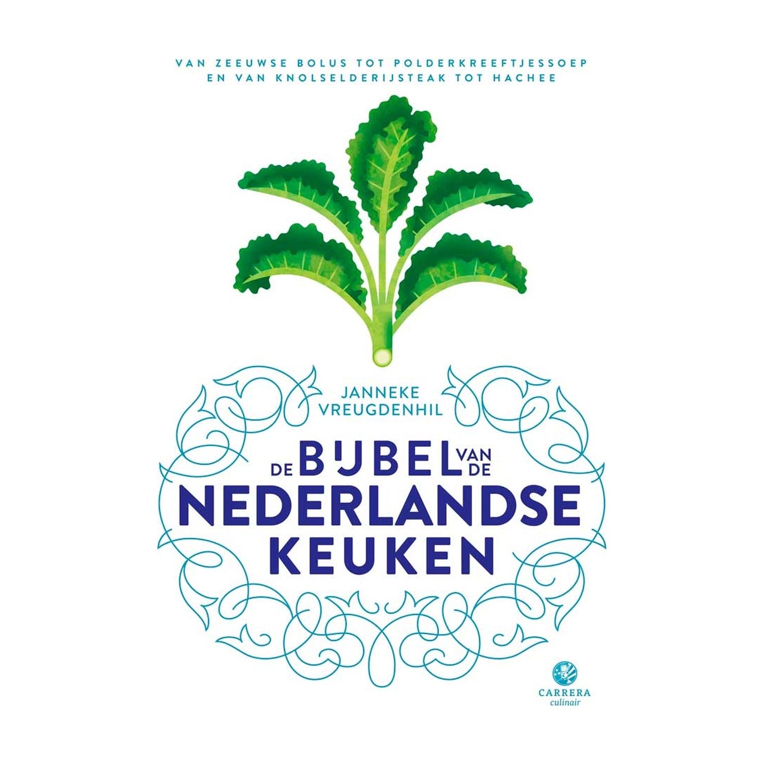 De Bijbel van de Nederlandse Keuken op witte achtergrond