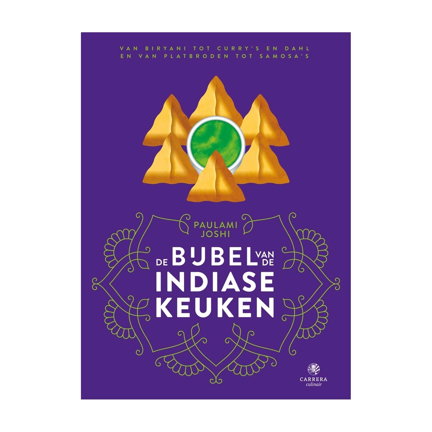 De Bijbel van de Indiase Keuken op witte achtergrond