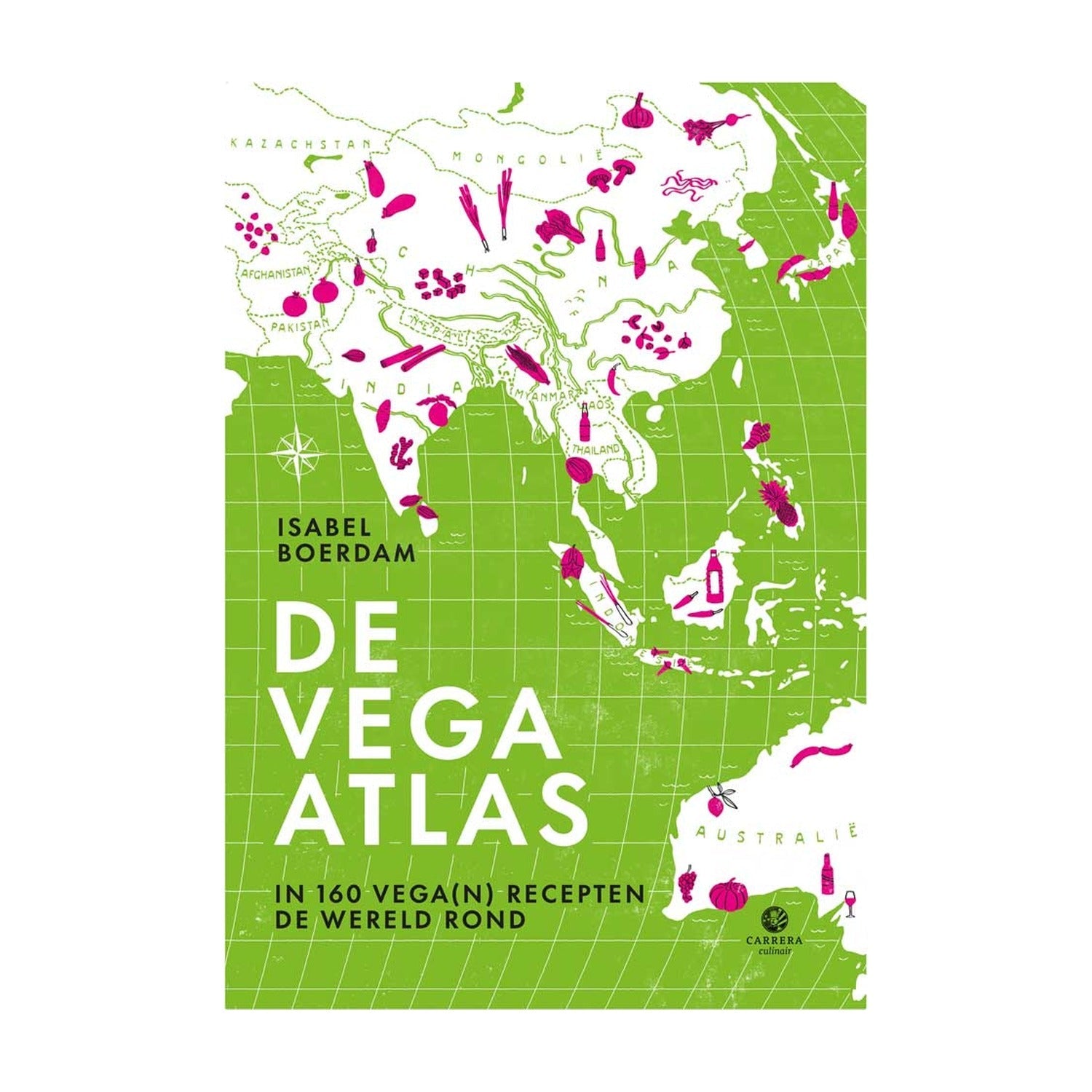 De Vega Atlas op witte achtergrond