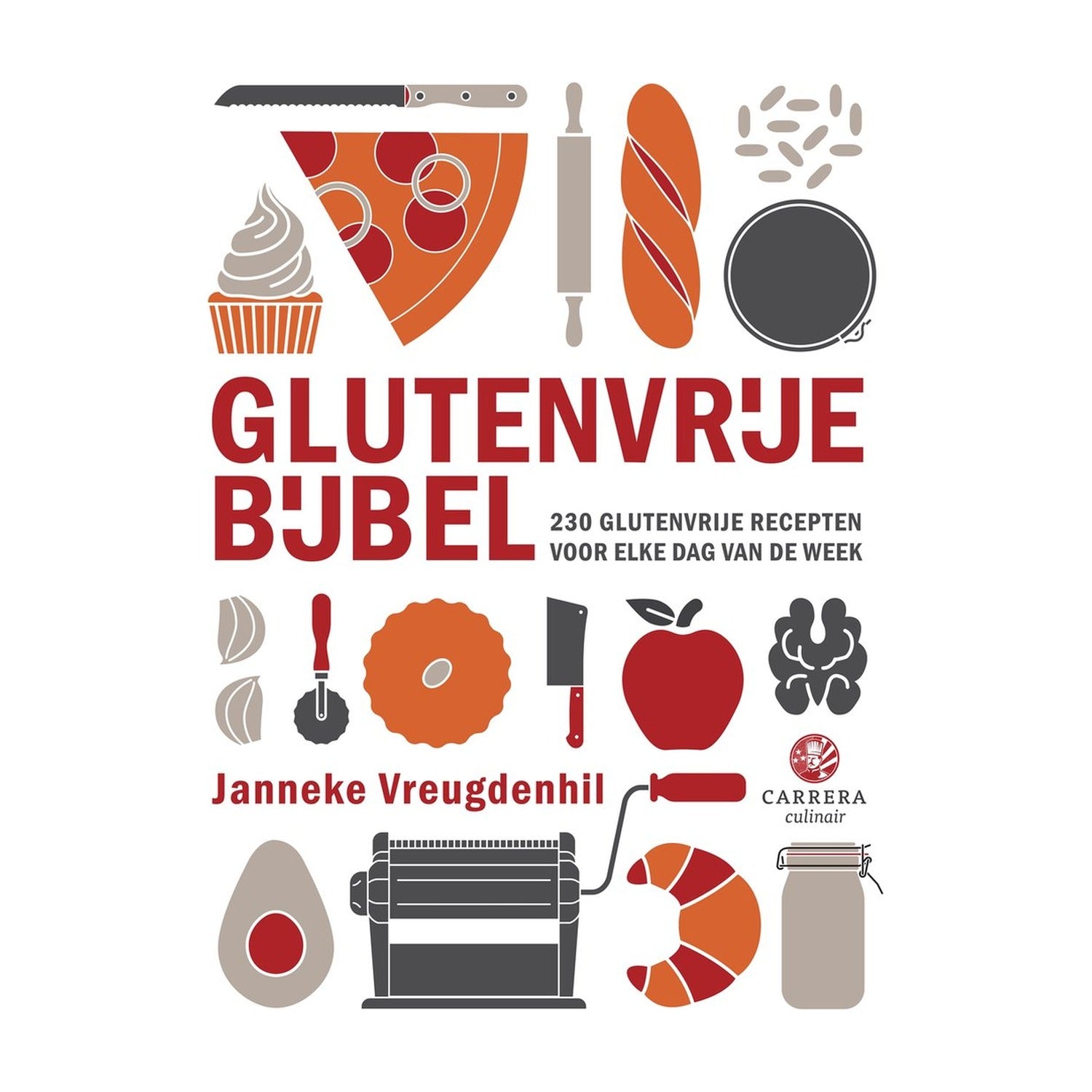 De Glutenvrije Bijbel op witte achtergrond