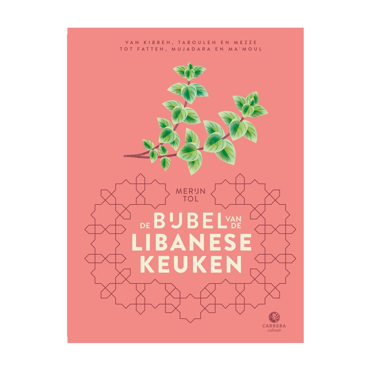 De Bijbel van de Libanese Keuken op witte achtergrond