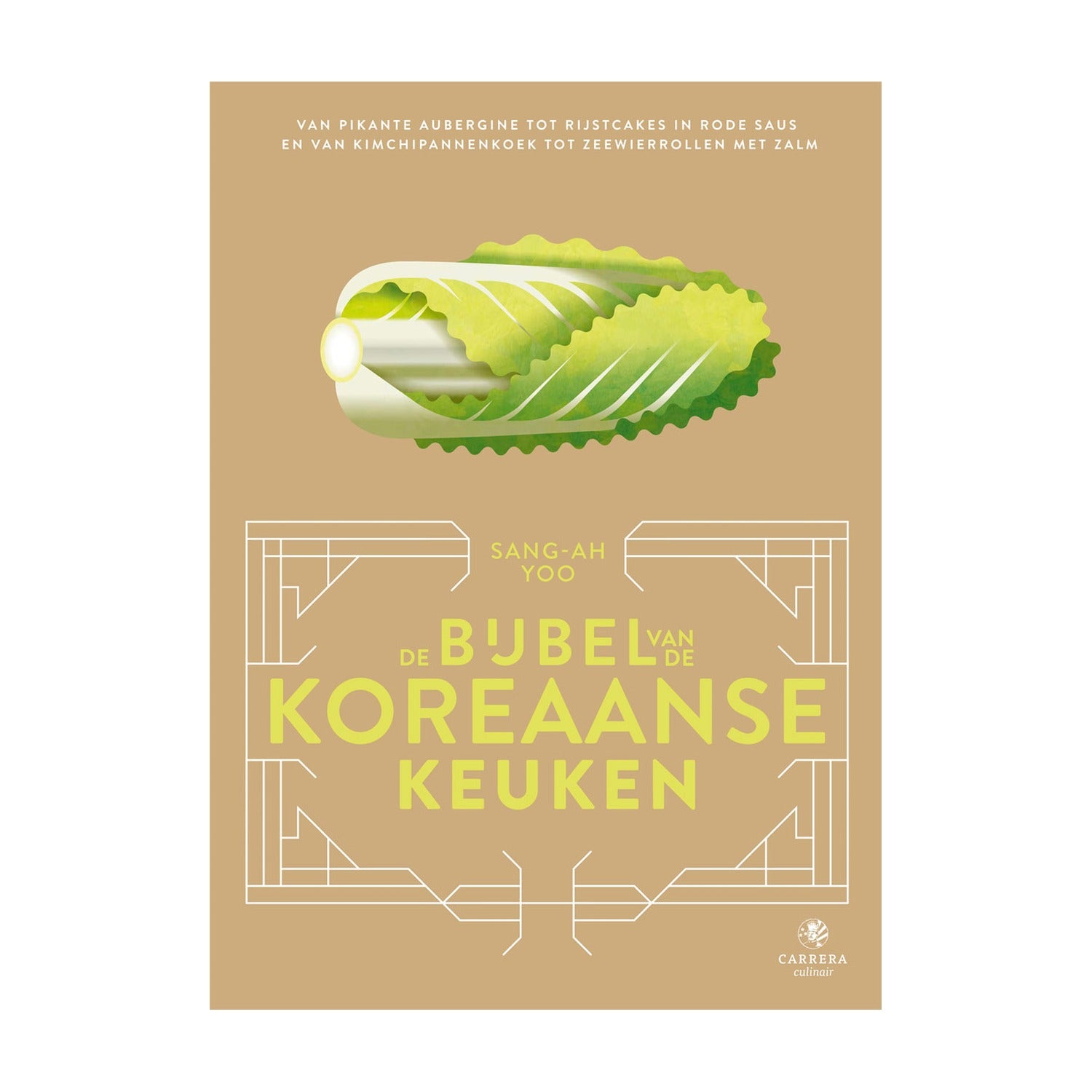 De Bijbel van de Koreaanse Keuken op witte achtergrond