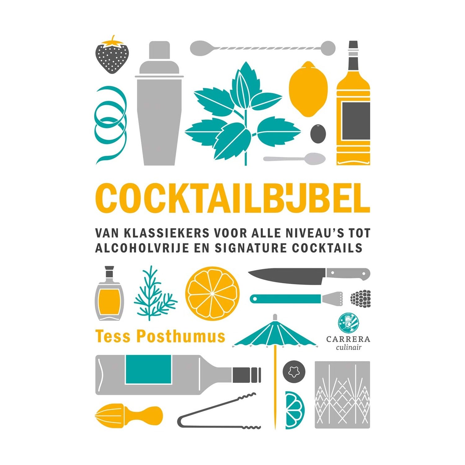 Cocktailbijbel op witte achtergrond