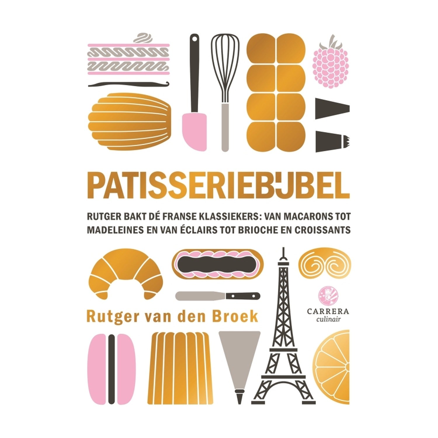 Patisseriebijbel op witte achtergrond
