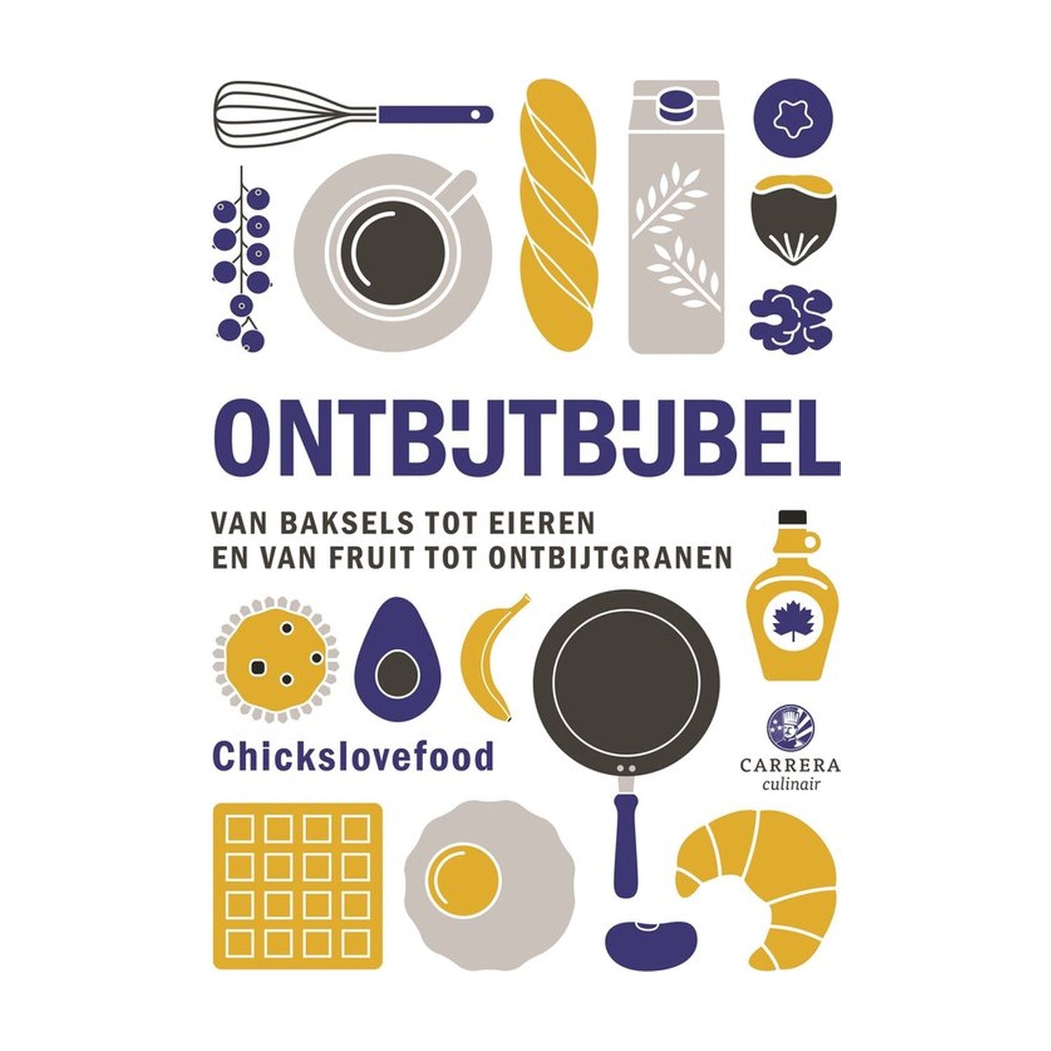 Ontbijtbijbel op witte achtergrond
